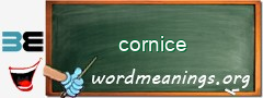 WordMeaning blackboard for cornice